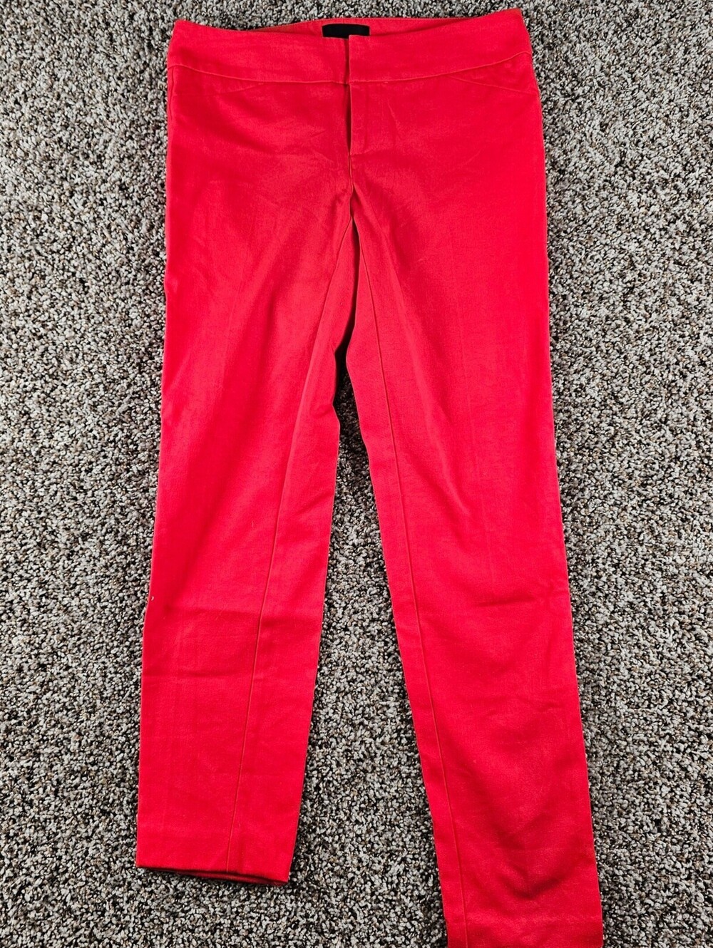 Cynthia Rowley Womens Sz 2 Bright Red Chino Dress Pants Slim Leg
